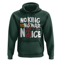 No Kings No Wars No Ice Bold Typography Hoodie Peace Symbol Anti War Activist Human Rights