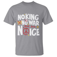 No Kings No Wars No Ice Bold Typography T Shirt Peace Symbol Anti War Activist Human Rights