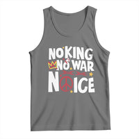 No Kings No Wars No Ice Bold Typography Tank Top Peace Symbol Anti War Activist Human Rights