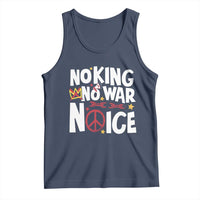 No Kings No Wars No Ice Bold Typography Tank Top Peace Symbol Anti War Activist Human Rights