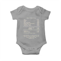 Jesus Paid It All Christian Receipt Baby Onesie Romans 6:23 Faith Message Sin Debt Inspirational Gift