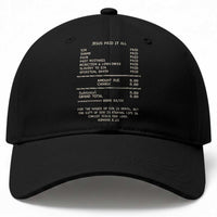 Jesus Paid It All Christian Receipt Baseball Cap Romans 6:23 Faith Message Sin Debt Inspirational Gift