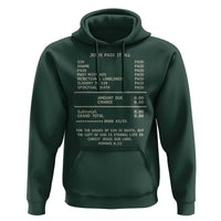 Jesus Paid It All Christian Receipt Hoodie Romans 6:23 Faith Message Sin Debt Inspirational Gift