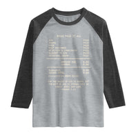 Jesus Paid It All Christian Receipt Raglan Shirt Romans 6:23 Faith Message Sin Debt Inspirational Gift