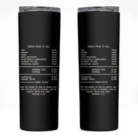 Jesus Paid It All Christian Receipt Skinny Tumbler Romans 6:23 Faith Message Sin Debt Inspirational Gift