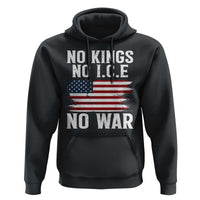 No Wars No Ice No Kings American Flag Hoodie Patriotic Protest Anti War Human Rights