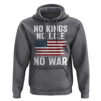 No Wars No Ice No Kings American Flag Hoodie Patriotic Protest Anti War Human Rights
