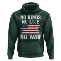 No Wars No Ice No Kings American Flag Hoodie Patriotic Protest Anti War Human Rights