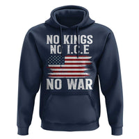 No Wars No Ice No Kings American Flag Hoodie Patriotic Protest Anti War Human Rights