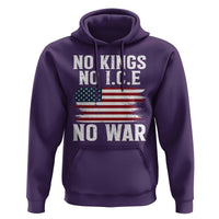 No Wars No Ice No Kings American Flag Hoodie Patriotic Protest Anti War Human Rights