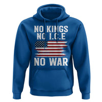 No Wars No Ice No Kings American Flag Hoodie Patriotic Protest Anti War Human Rights