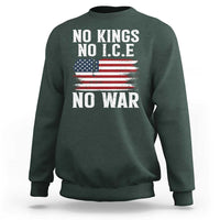 No Wars No Ice No Kings American Flag Sweatshirt Patriotic Protest Anti War Human Rights