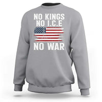 No Wars No Ice No Kings American Flag Sweatshirt Patriotic Protest Anti War Human Rights