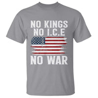 No Wars No Ice No Kings American Flag T Shirt Patriotic Protest Anti War Human Rights