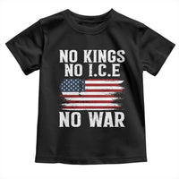 No Wars No Ice No Kings American Flag Toddler T Shirt Patriotic Protest Anti War Human Rights