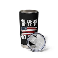 No Wars No Ice No Kings American Flag Tumbler Cup Patriotic Protest Anti War Human Rights