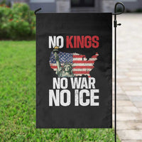 No Kings No Wars No Ice Statue of Liberty Garden Flag American Flag Patriotic Protest Freedom Democracy