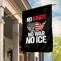 No Kings No Wars No Ice Statue of Liberty Garden Flag American Flag Patriotic Protest Freedom Democracy