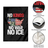 No Kings No Wars No Ice Statue of Liberty Garden Flag American Flag Patriotic Protest Freedom Democracy