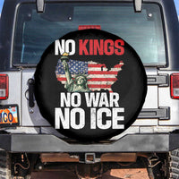 No Kings No Wars No Ice Statue of Liberty Spare Tire Cover American Flag Patriotic Protest Freedom Democracy
