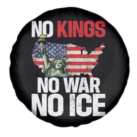 No Kings No Wars No Ice Statue of Liberty Spare Tire Cover American Flag Patriotic Protest Freedom Democracy