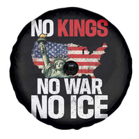 No Kings No Wars No Ice Statue of Liberty Spare Tire Cover American Flag Patriotic Protest Freedom Democracy