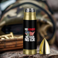No Kings No Wars No Ice Statue of Liberty Bullet Tumbler American Flag Patriotic Protest Freedom Democracy