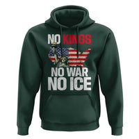 No Kings No Wars No Ice Statue of Liberty Hoodie American Flag Patriotic Protest Freedom Democracy