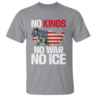 No Kings No Wars No Ice Statue of Liberty T Shirt American Flag Patriotic Protest Freedom Democracy