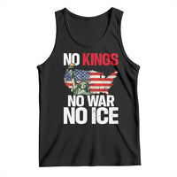 No Kings No Wars No Ice Statue of Liberty Tank Top American Flag Patriotic Protest Freedom Democracy