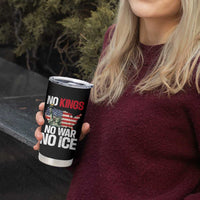 No Kings No Wars No Ice Statue of Liberty Tumbler Cup American Flag Patriotic Protest Freedom Democracy