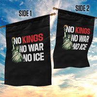 No Kings No Wars No Ice Statue of Liberty Garden Flag American Flag Patriotic Protest Human Rights