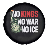 No Kings No Wars No Ice Statue of Liberty Spare Tire Cover American Flag Patriotic Protest Human Rights