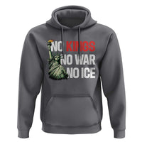 No Kings No Wars No Ice Statue of Liberty Hoodie American Flag Patriotic Protest Human Rights