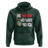 No Kings No Wars No Ice Statue of Liberty Hoodie American Flag Patriotic Protest Human Rights