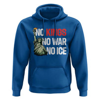 No Kings No Wars No Ice Statue of Liberty Hoodie American Flag Patriotic Protest Human Rights