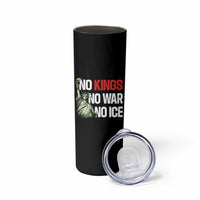 No Kings No Wars No Ice Statue of Liberty Skinny Tumbler American Flag Patriotic Protest Human Rights