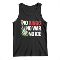 No Kings No Wars No Ice Statue of Liberty Tank Top American Flag Patriotic Protest Human Rights