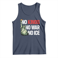 No Kings No Wars No Ice Statue of Liberty Tank Top American Flag Patriotic Protest Human Rights