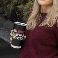 No Kings No Wars No Ice Statue of Liberty Tumbler Cup American Flag Patriotic Protest Human Rights