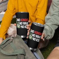 No Kings No Wars No Ice Statue of Liberty Tumbler Cup American Flag Patriotic Protest Human Rights