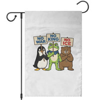No Wars No Ice No Kings Animal Protest Garden Flag Frog Penguin Bear Resist Human Rights Activist