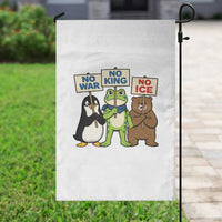 No Wars No Ice No Kings Animal Protest Garden Flag Frog Penguin Bear Resist Human Rights Activist