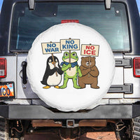 No Wars No Ice No Kings Animal Protest Spare Tire Cover Frog Penguin Bear Resist Human Rights Activist