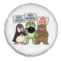 No Wars No Ice No Kings Animal Protest Spare Tire Cover Frog Penguin Bear Resist Human Rights Activist