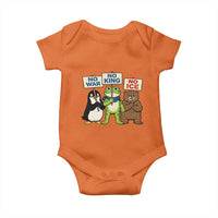 No Wars No Ice No Kings Animal Protest Baby Onesie Frog Penguin Bear Resist Human Rights Activist