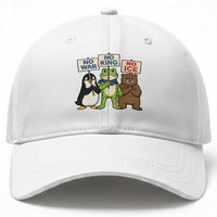 No Wars No Ice No Kings Animal Protest Baseball Cap Frog Penguin Bear Resist Human Rights Activist