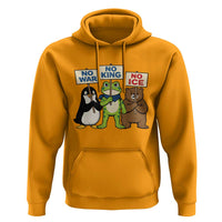 No Wars No Ice No Kings Animal Protest Hoodie Frog Penguin Bear Resist Human Rights Activist
