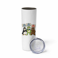 No Wars No Ice No Kings Animal Protest Skinny Tumbler Frog Penguin Bear Resist Human Rights Activist