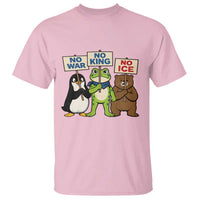 No Wars No Ice No Kings Animal Protest T Shirt Frog Penguin Bear Resist Human Rights Activist